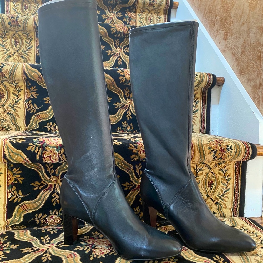NIB Cole Haan Joana Air Tall Boot - Black Leather
